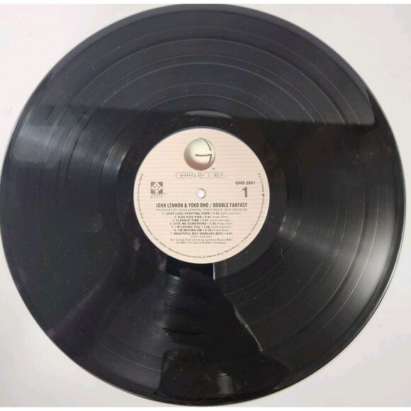 JOHN LENNON "Double Fantasy" Vinyl Record LP Geffen Records G+ 1980 - Picture 5 of 9